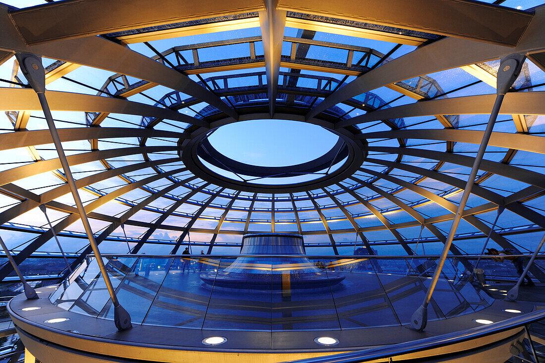 Reichstag cupola interior view