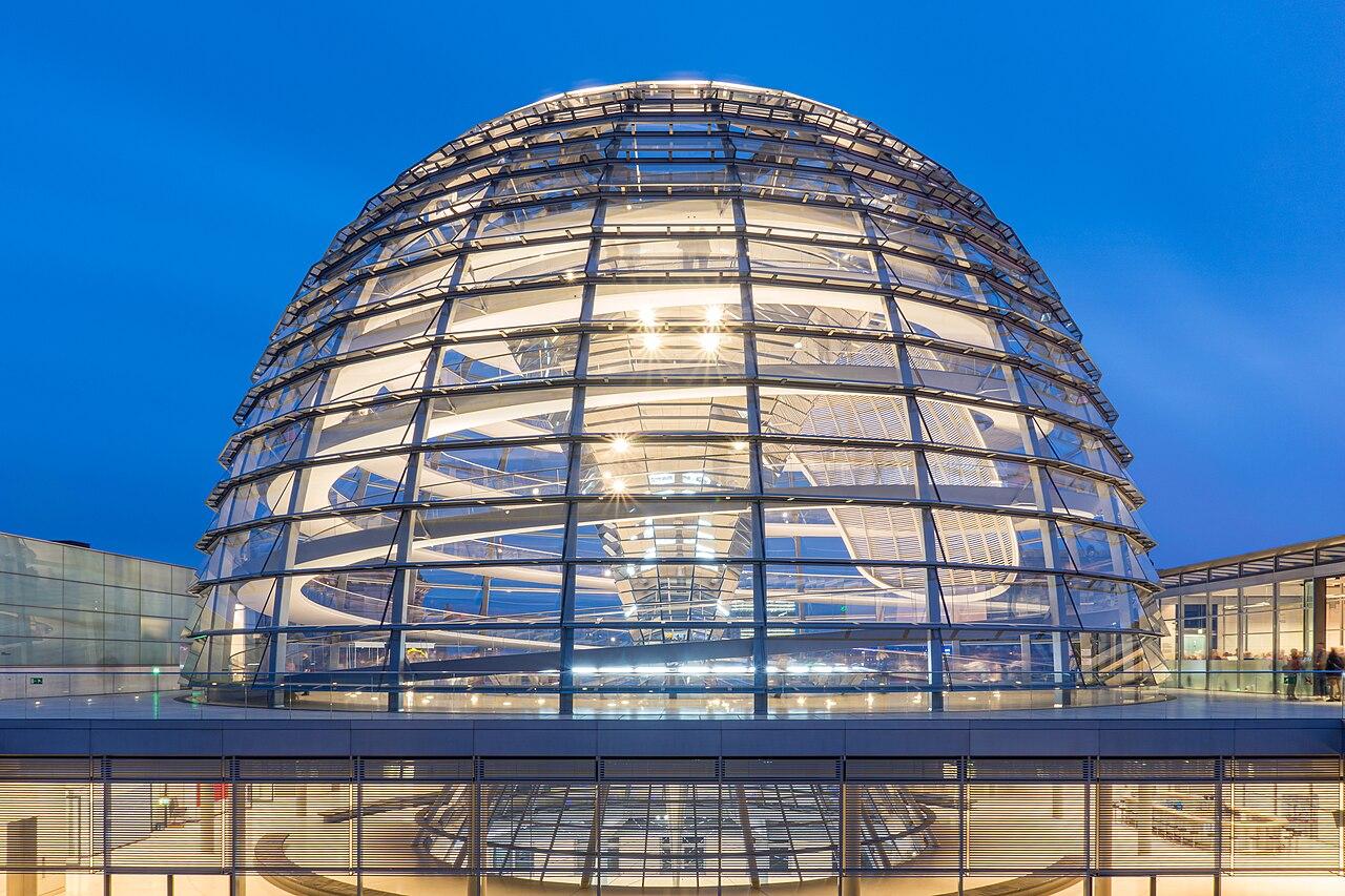 Reichstag building glass dome Berlin